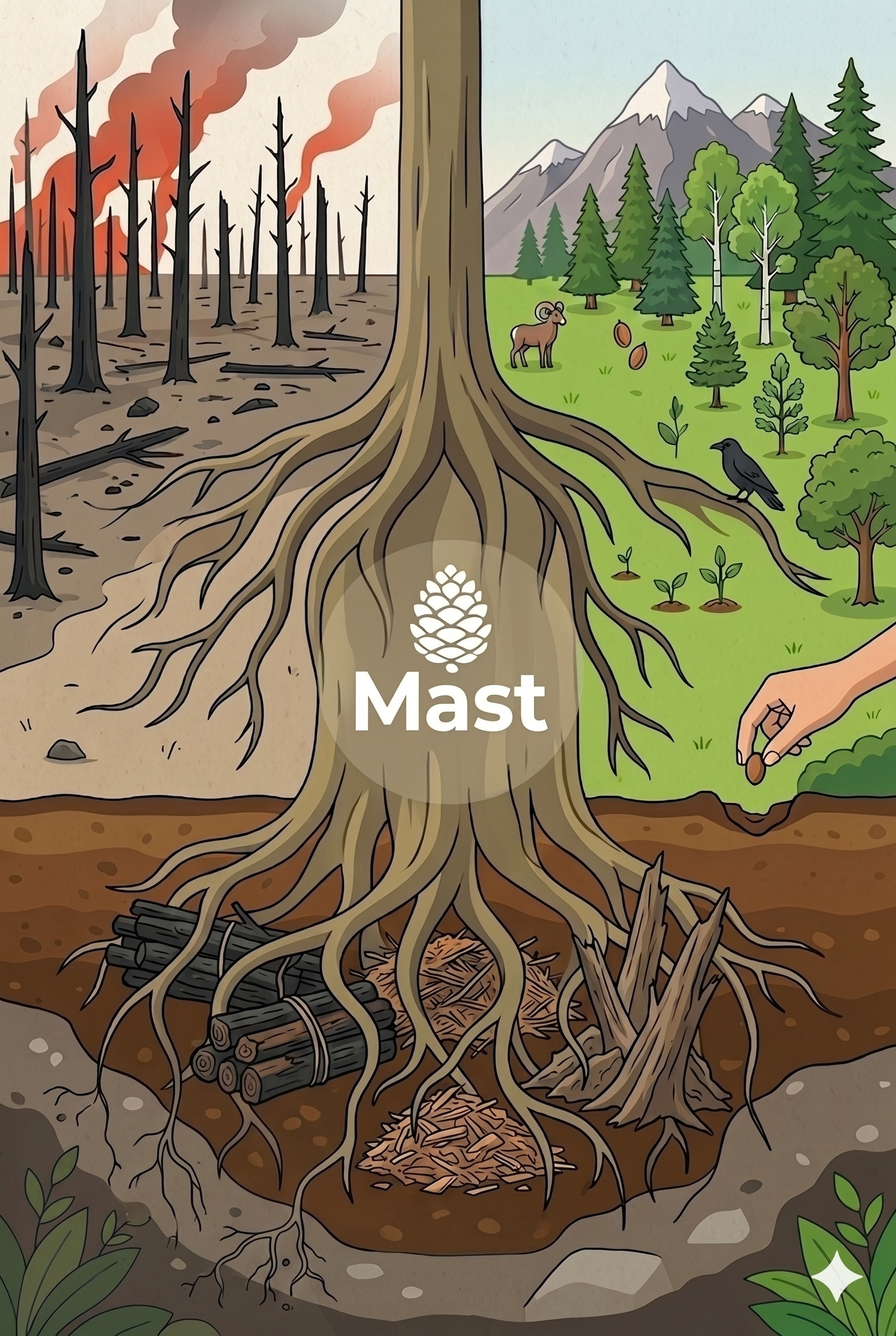 Mast Reforestation — Biomass Burial